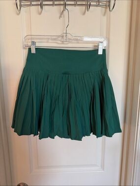 all in motion Teal-Green Pleated Athletic Skort